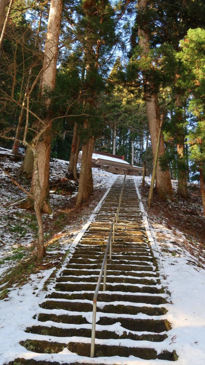 浅見内神明社の雪化粧