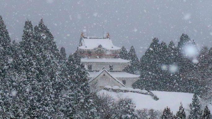 雪の五城目城