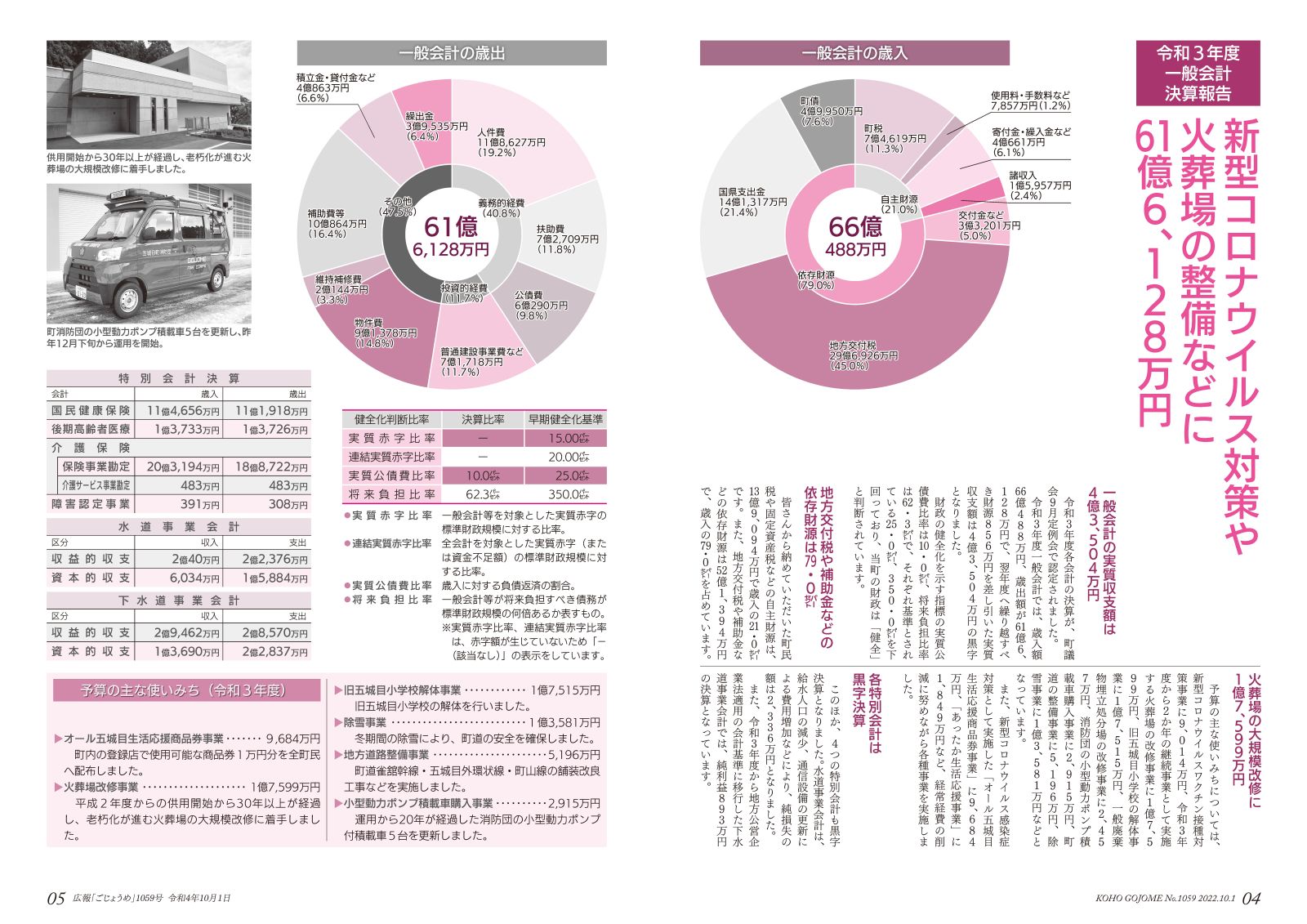 広報ごじょうめ令和4年10月号4-5ページ