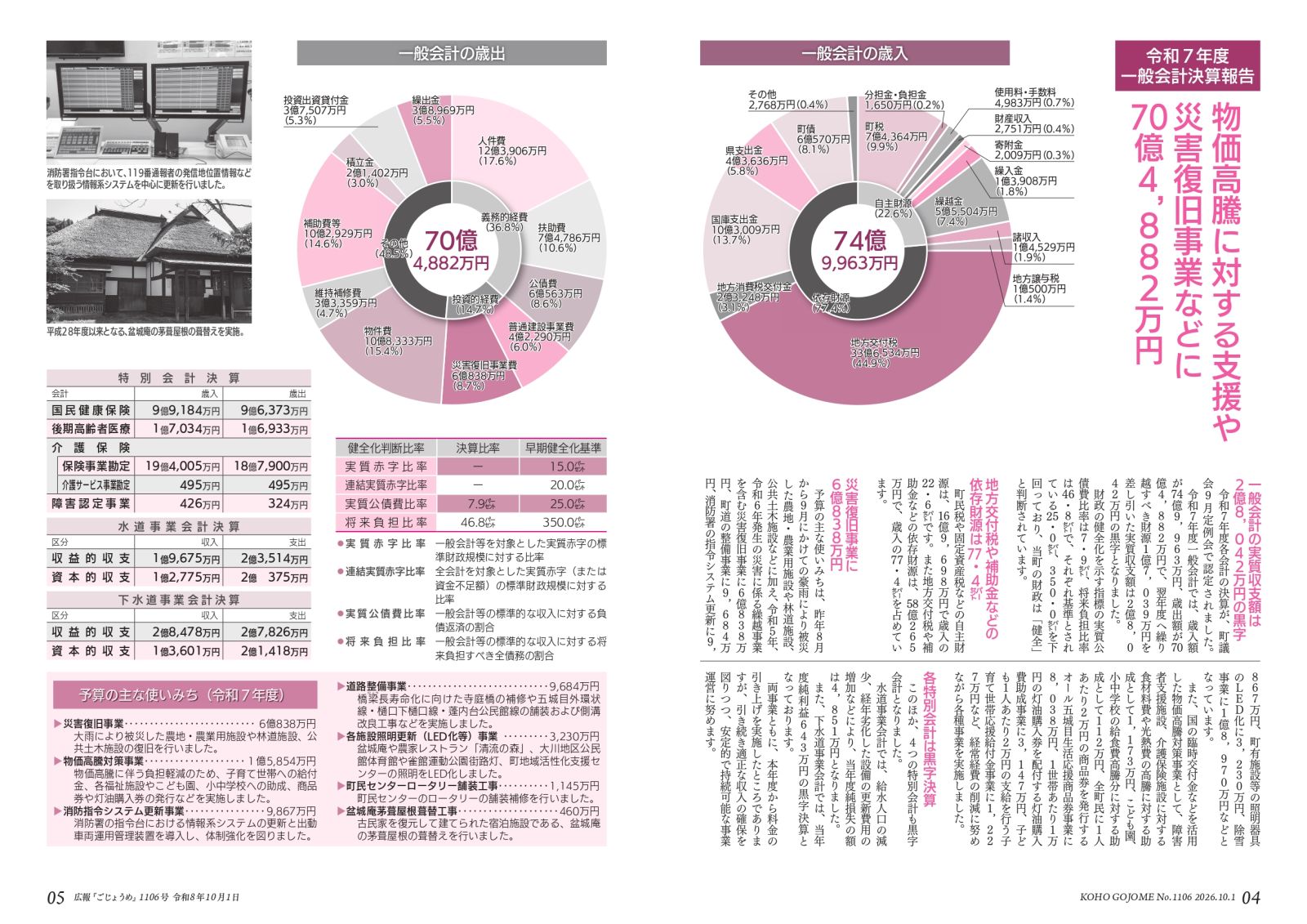 ・4-5㌻ 令和7年度一般会計決算報告