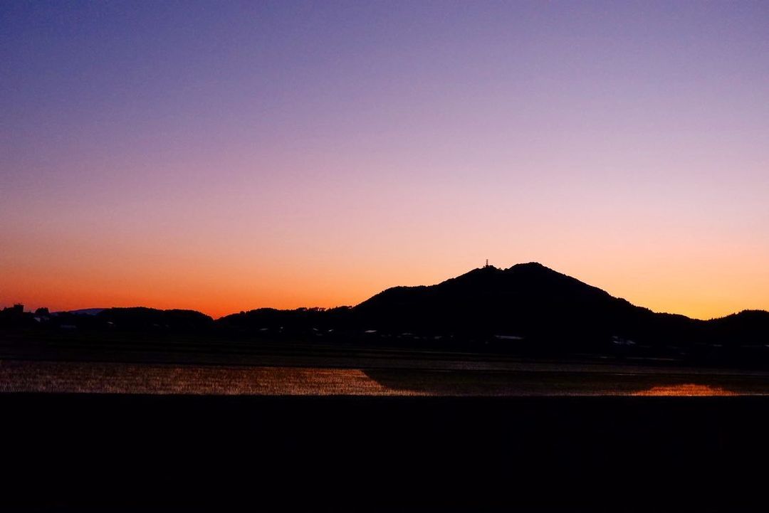 やわらかな初夏の夕暮れ